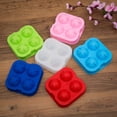 thumbnail image 2 of THY COLLECTIBLES Soft Silicone Ice Ball Maker Mold - Food Grade Silicone Ice Tray - Molds 4 X 4.5cm Round Ice Ball Spheres (Green), 2 of 3