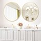 thumbnail image 5 of 36-pulgada round wall decor mirror con metal frame - perfect para entrada, vanity, dormitorio, o bathroom - easy to install, 5 of 9