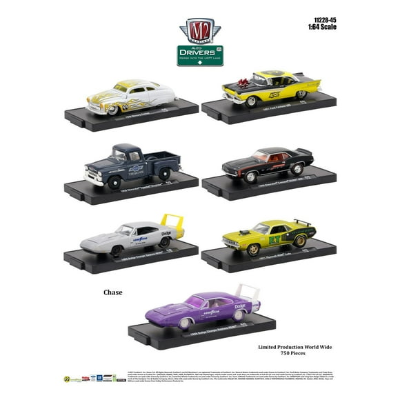 Modèles réduits de la gamme Drivers à l’échelle 1/64 de M2 Machines (Castline Inc.)