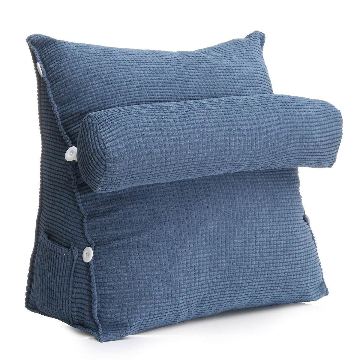 Coussin triangulaire de soutien de lecture - 140 cm - Coussin de dossier pour canapé et lit - Coussin