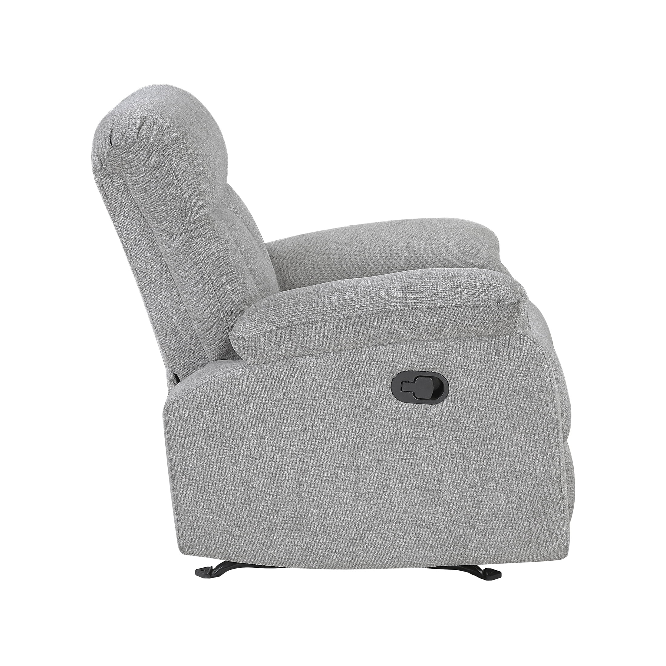 OakvillePark Havenlock Chenille Rocker Reclining Chair, Gray