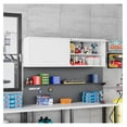 thumbnail image 5 of Metal Storage Cabinet White Wall Cabinets with Shelf and Locking Door - Wall Mounted Storage Cabinet for Garage Warehouse Home Office - Assembly Required, 5 of 7