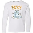 thumbnail image 3 of Inktastic Boo with Mummy Cat Long Sleeve Youth T-Shirt, 3 of 5