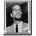 thumbnail image 2 of Historic Framed Print, Malcolm X at Queens Court.World Telegram & Sun photo by Herman Hiller., 17-7/8" x 21-7/8", 2 of 9
