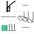 thumbnail image 3 of Phenofice 1Set Decorative Black Hose Storage Rack Wall Mounted Iron for Neat Hose Organization, 3 of 6
