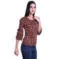 thumbnail image 3 of Moomaya Women Blouses Tops Fashion Printed Flared Sleeve Dress Casual Clothing, 3 of 5