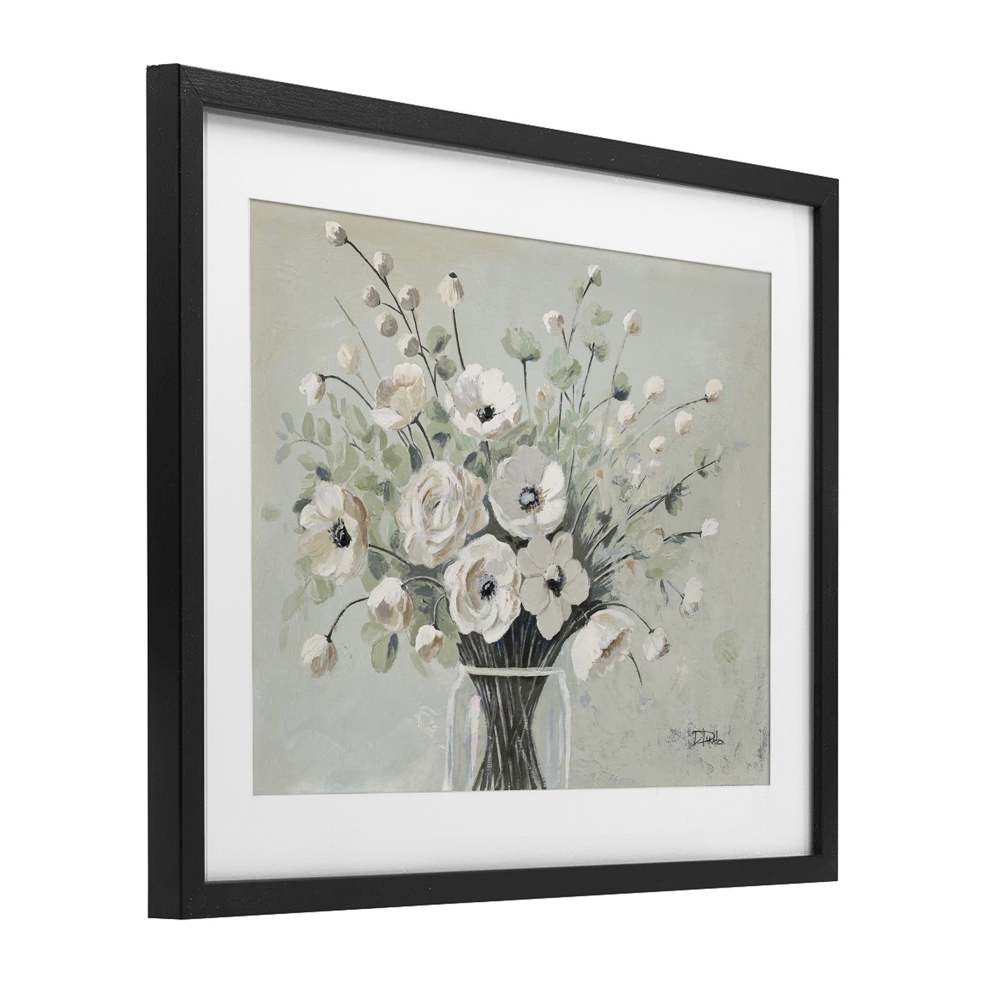 Stupell Industries Siempre Bella Bouquet Black Framed Print Under Glass, design by Patricia Pinto