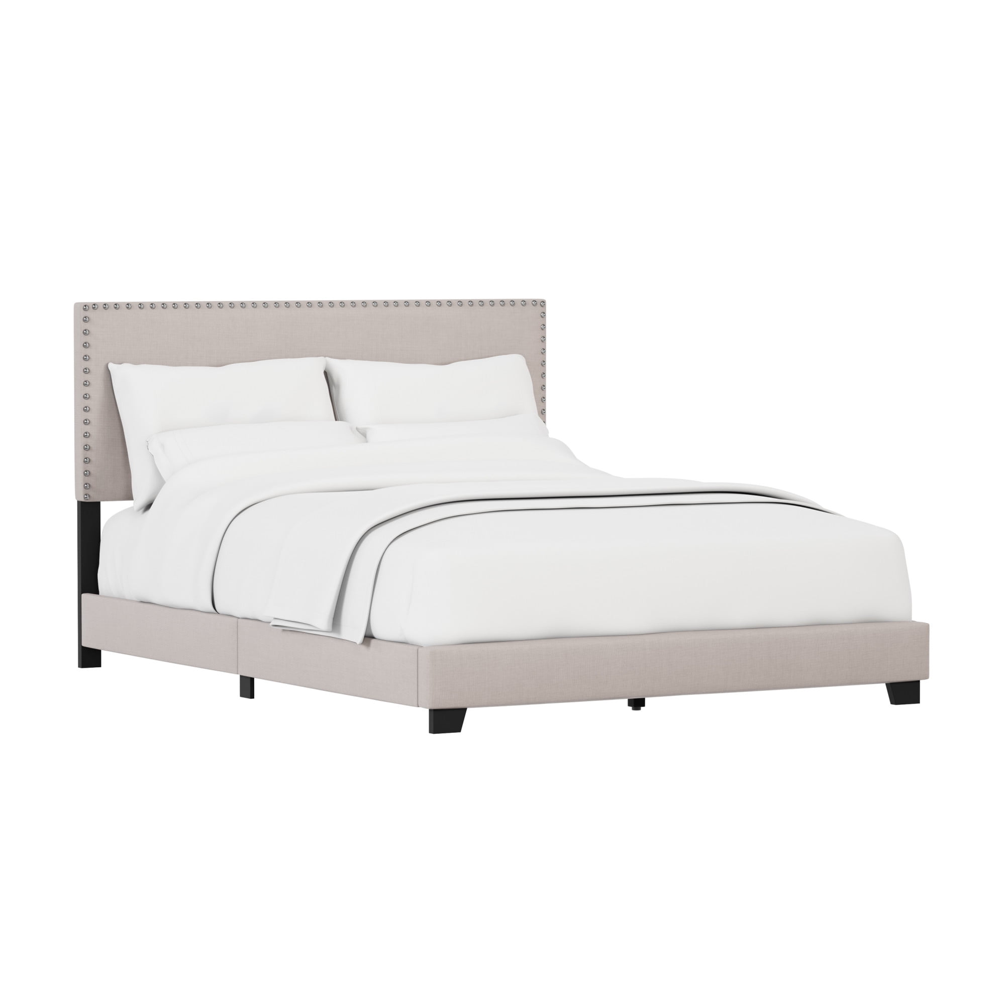 Willow nailhead trim sale upholstered queen bed
