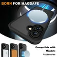 thumbnail image 2 of Allytechgroup iPhone 16 Case Magsafe, Mangetic Back Cover Wireless Charging Support Kickstand Ring Holder Anti-Scratch Phone Case for Apple iPhone 16, Black, 2 of 6
