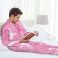thumbnail image 6 of Balery Breast Cancer Awareness (3) Pattern Pajama Sets for Men Long Sleeve 2 Piece Sleepwear Loungewear Sets Soft PJ's with Pockets Long Sleeve Comfy Pj Sets-X-Large, 6 of 7