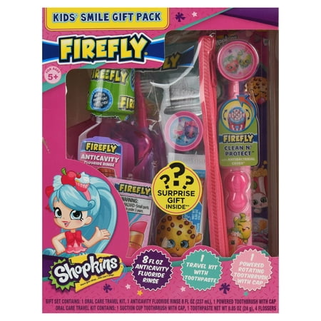 Firefly Shopkins Kids Toothbrushes, Toothpaste and Mouthwash Oral Care Holiday Gift