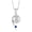 Blue, variant on 925 Sterling Silver Round Red Ruby and Cultured Freshwater Pearl Shooting Star Pendant Necklace for Women (0.12 Cttw, with 18 inch Silver Chain)