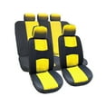 thumbnail image 4 of WHAMVOX Universal Car Seat Covers Protect and Enhance Cloth Yellow Full Set with Detachable Headrests Easy to Install Fits Most Seats, 4 of 8