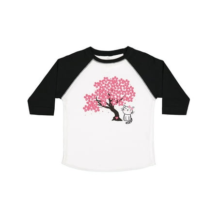 

Inktastic Japanese Cherry Tree Kitty Cat Gift Toddler Toddler Girl T-Shirt
