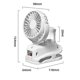 thumbnail image 3 of Four Speed Sprays Fan with Charging Capability, Mini Fan with Pedestal Clip, Suitable for Home and, 3 of 5