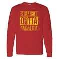 thumbnail image 3 of Straight Outta Kansas City Long Sleeve T-Shirt - 3X-Large - Red, 3 of 6