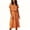 Orange, variant on Alkepwun Dresses for Women V Neck Polka Dot Print Drawstring Elastic Waist Short Sleeve Midi Dress Loose Casual A-Line Summer Everyday Flowy Dresses