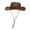 Brown, variant on ZHENHONG Cowboy Hats for Women and Men Trendy Wide Brim Travel Sunproof Straw Hat Casual Solid Color Headwear Beige