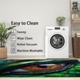 thumbnail image 3 of 3x5 Rug, Dragon Door Mat Washable Non Slip Soft for Entryway, 3D Green Dragon Eye Rug, Horror Carpet, Dragon Home Decor & Gifts, 3 of 7