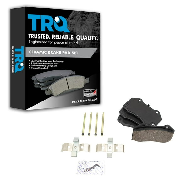 TRQ Front Ceramic Brake Pad Set for Mazda MX-5 Miata with Brembo Brakes BFA14282