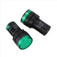 thumbnail image 2 of 12 Piezas AC220V LED Verde Indicador de Encendido Piloto Luz de SeñAl LáMpara 22 mm de DiáMetro, 2 of 8