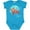 Turquoise, variant on Inktastic Fort Lauderdale, Florida Swimming Sea Turtle with Bubbles Boys or Girls Baby Bodysuit