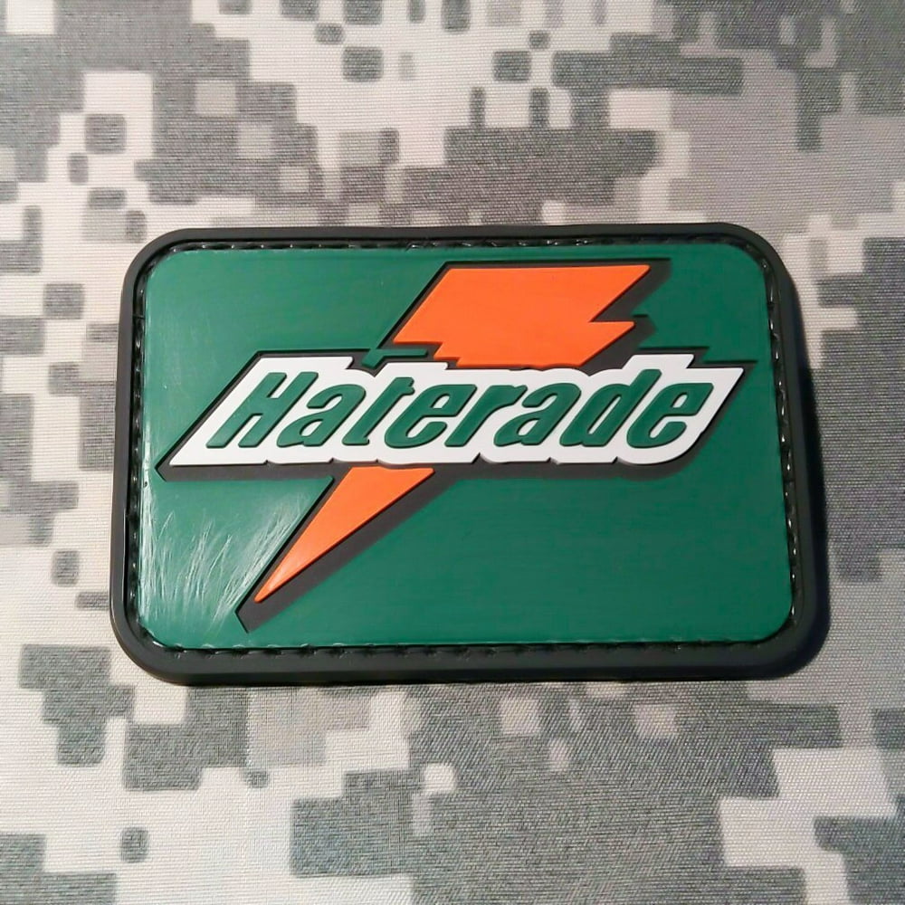 HATERADE PVC Morale Patch, Velcro Morale Patch by NEO Tactical Gear
