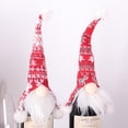 thumbnail image 2 of Kearding Cubierta de botella de vino de Navidad estilo nórdico Santa Claus tapa manga felpa botella de vino decoración de ropa sombrero de, 2 of 6