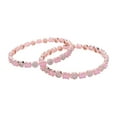 thumbnail image 4 of Ratnavali Jewels Indian Bangle Set CZ Cubic Zirconia Brass Metal Kada Bracelet Jewelry for Women Pink Rose Gold Tone, 4 of 6