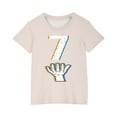 thumbnail image 4 of hengsof Kids Short Sleeve Tees Toddler Crewneck T-Shirts Boys Girls Printed Tops, 4 of 8