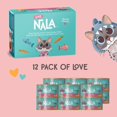 thumbnail image 4 of LOVE, NALA - Natural Adult Cat Wet Food - Pate Tuna, Carrot, & Salmon Recipe - Grain Free, Non-GMO, Digestive Fiber Blend, Minerals, Vitamins - 12 Pack 2.4 lbs., 4 of 8