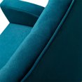 thumbnail image 4 of Swivel Bar Stools with Backs and Arms, Adjustable Bar Stool with Wheels, Counter Height Chairs for Living Room, Velvet Accent Bar Chairs Kitchen Island Stools, with Wood Frame and Metal Base, Teal, 4 of 7