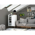 thumbnail image 4 of Manhattan Comfort Hampton 4-Shelf Solid Wood Shoe Closet in White, 4 of 5