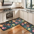 thumbnail image 3 of Kitchen Rugs Sets Of 2,Pioneer Flower Floral Print Pattern Anti Fatigue Kitchen Mat Rugs Non Slip Washable,Decorative Kitchen Floor Mats for Kitchen,Sink,Laundry,17"x47"+17"x47", 3 of 5