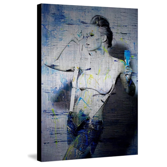 "Suspenders" Painting Print on Brushed Aluminum