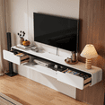 thumbnail image 5 of FloatiCasa 47-Inch Floating TV Stand High Gloss Wall Mounted Fully Assembled Entertainment Center for TVs up to 50", 5 of 16