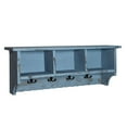 thumbnail image 6 of Alaterre Furniture Country Cottage Coat Hooks and Bench Set, Blue Antique Finish, 6 of 9