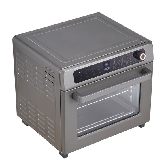 25 Quart Countertop Oven with Air Fryer and Grill,12-Slice Toaster Oven Combo,1700W Stainless Steel,Includes Pizza Pan&Gloves,for Home and Commercial Kitchen