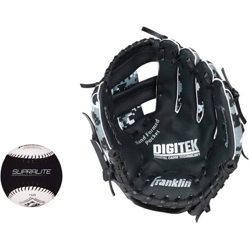 Franklin Sports 9.5" RTP Teeball Performance Glove and Ball Combo, Right Handed Thrower by Franklin Sports