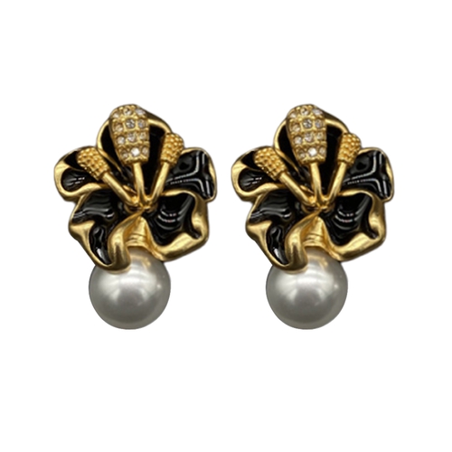 Silver Bow Earrings For Women Trendy Stuff Cute Bow Pearl...