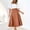 Brown, variant on Pntutb Fashion Women High Waist Casual Skirts Ladies Solid Leather Skirts