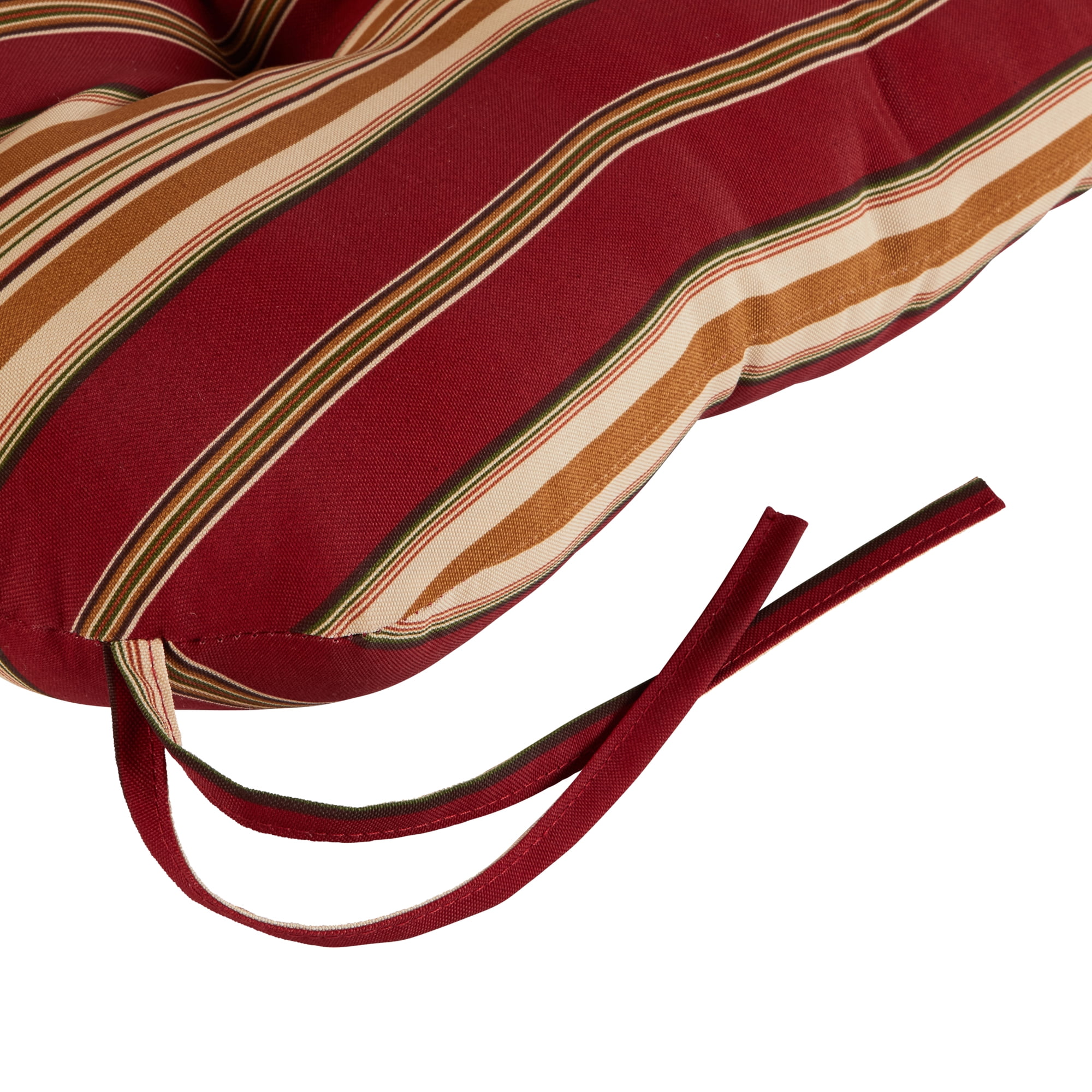 Greendale Home Fashions Roma Stripe 38 x 21 in. Outdoor Reversible Tufted Chair Cushion