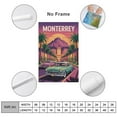 thumbnail image 2 of Vintage City Travel Poster of Monterrey with Bold Skyline And Local Life Details Print Poster, 2 of 8