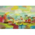 thumbnail image 2 of Vassileva, Silvia 24x17 Gold Ornate Wood Framed with Double Matting Museum Art Print Titled - Town by the River, 2 of 4