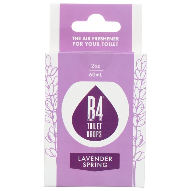 Gotas Desodorantes para Inodoro B4 Drops Primavera de Lavanda 60 ml