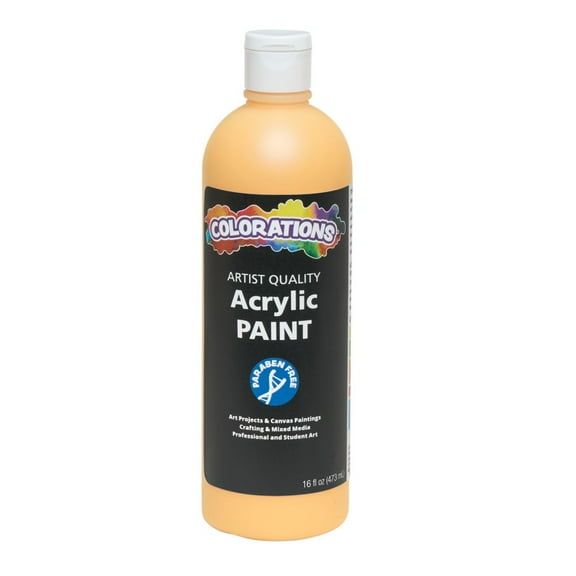 Colorations Paraben-Free Acrylic Paint - 16 oz. Pale Orange