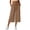 Khaki, variant on Womens Capri Lace Strap Pants Summer Elastic Waist Casual Business Pants Work Lounge Pants with Pockets XL