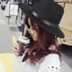 thumbnail image 5 of Sonducket Sombrero de ala ancha de fieltro, gorro Vintage para mujer, gorro cálido de invierno, accesorios de ropa de viaje para fiestas Sombreros negro, 5 of 8