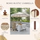 thumbnail image 3 of LAGarden BOHO 9' Fringe Patio Umbrella with Tassels UPF50+ Boho Style 5-Year-Non-Fading for Outdoor Yard Market Butter Twisted Root, 3 of 9
