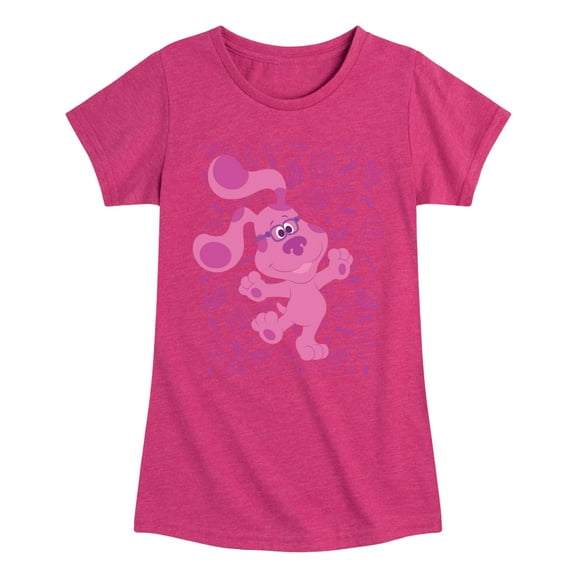 Blue's Clues & You! - Magenta Excited - Toddler & Youth Girls Short Sleeve Graphic T-Shirt